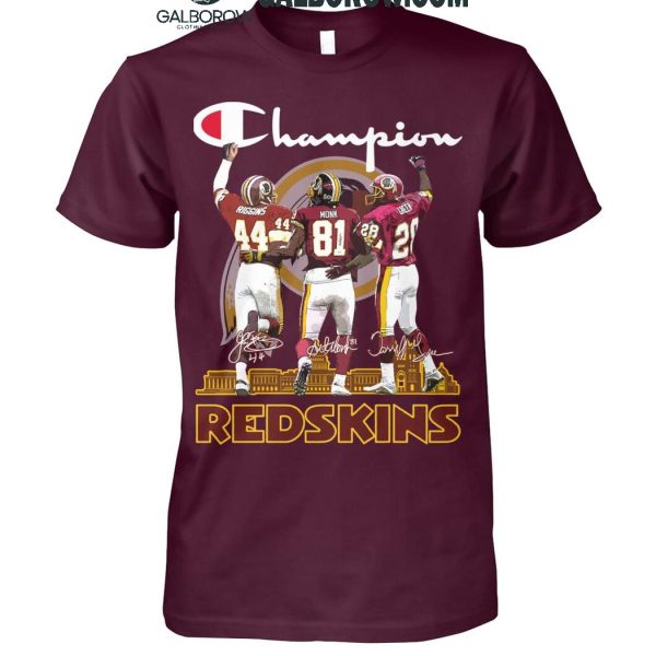 Washington Redskins The Champions The Legends Of Team History T-Shirt