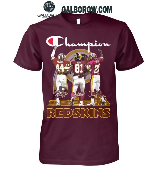 Washington Redskins The Champions The Legends Of Team History T-Shirt