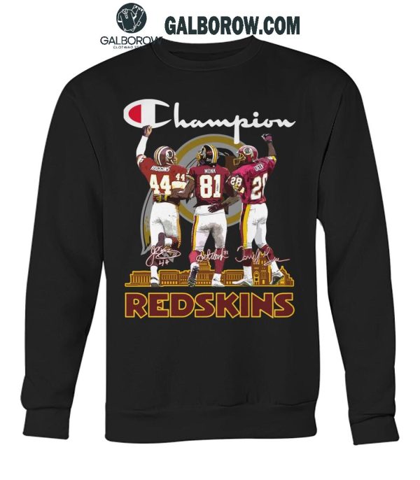 Washington Redskins The Champions The Legends Of Team History T-Shirt