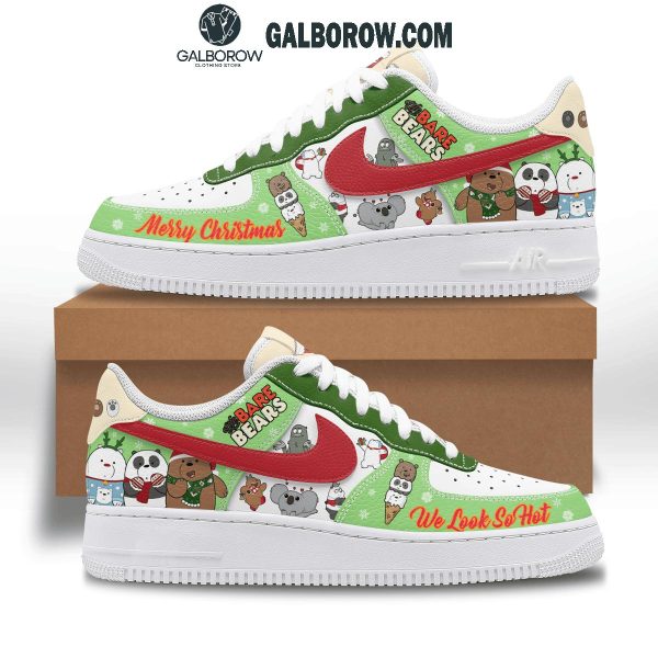 We Bare Bear We Look So Hot Christmas Air Force 1 Shoes