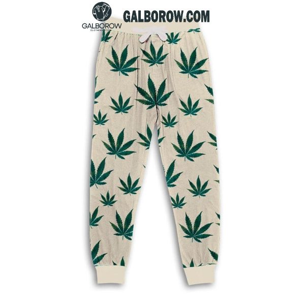 Weed Into The Green I Go To Lose My Mind And Find My Soul Fleece Pajamas Set