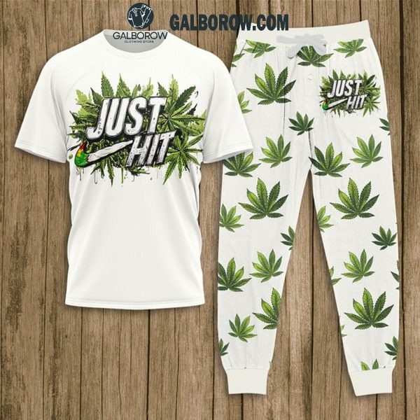 Weed Just Hit 2024 Fleece Pajamas Set