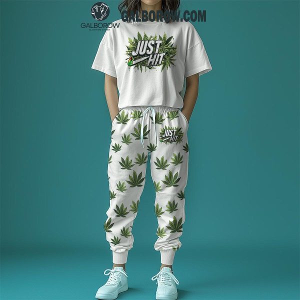 Weed Just Hit 2024 Fleece Pajamas Set