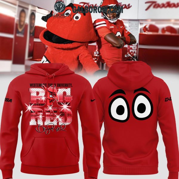 Western Kentucky Hilltoppers Big Red Hoodie T-Shirt Red Design