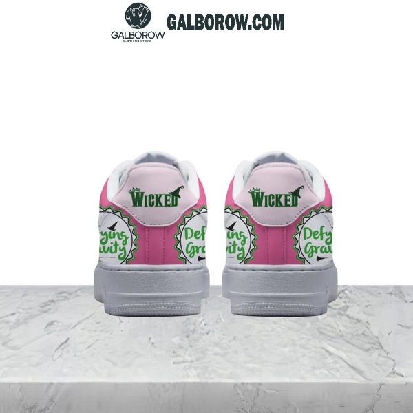 Wicked Defying Gravity Pink Goes Good With Green Christmas Air Force 1 Shoes