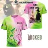 Wicked Pink Goes Good With Green Hoodie T-Shirt Dark Design