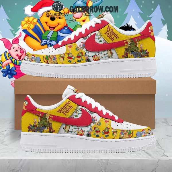 Winnie The Pooh Celebrating Christmas 2024 With Friends Air Force 1 Shoes