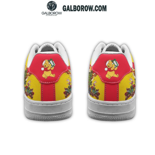 Winnie The Pooh Celebrating Christmas 2024 With Friends Air Force 1 Shoes