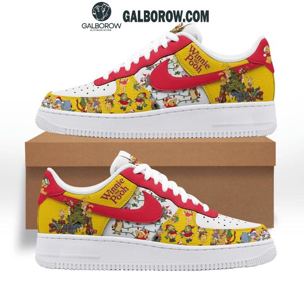 Winnie The Pooh Celebrating Christmas 2024 With Friends Air Force 1 Shoes