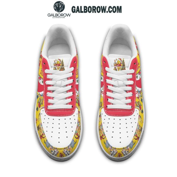 Winnie The Pooh Celebrating Christmas 2024 With Friends Air Force 1 Shoes