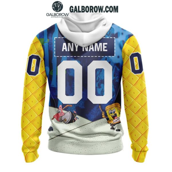 Winnipeg Jets Collab 2024 SpongeBob SquarePants Personalized Hoodie T-Shirt