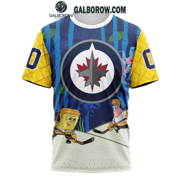 Winnipeg Jets Collab 2024 SpongeBob SquarePants Personalized Hoodie T-Shirt