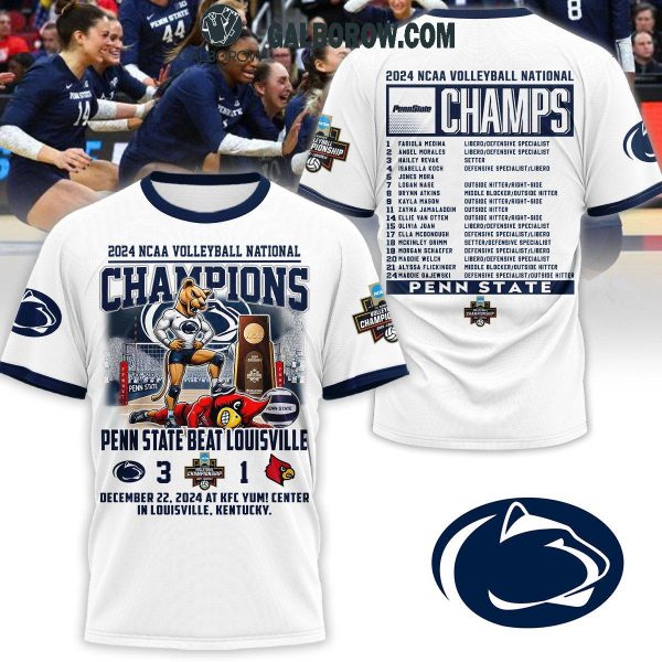 2024 NCAA Volleyball National Champions Penn State Beat Louisville Hoodie T Shirt