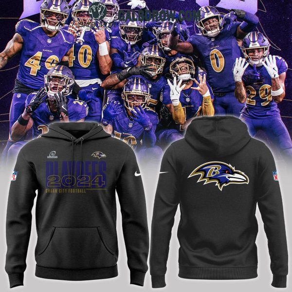 2024 NFL Playoffs Baltimore Ravens Hoodie T Shirt