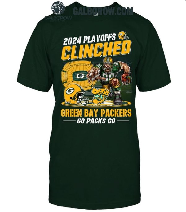 2024 Playoffs Clinched Green Bay Packers T Shirt