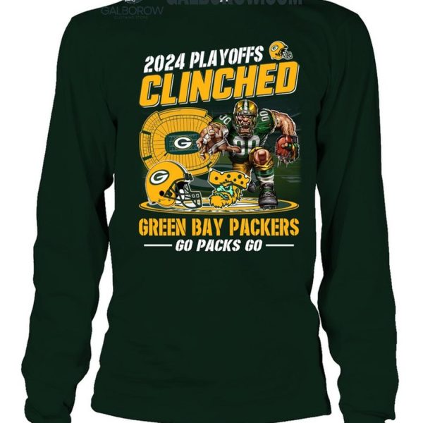 2024 Playoffs Clinched Green Bay Packers T Shirt