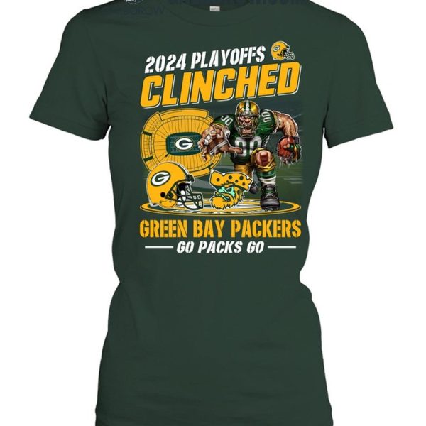 2024 Playoffs Clinched Green Bay Packers T Shirt