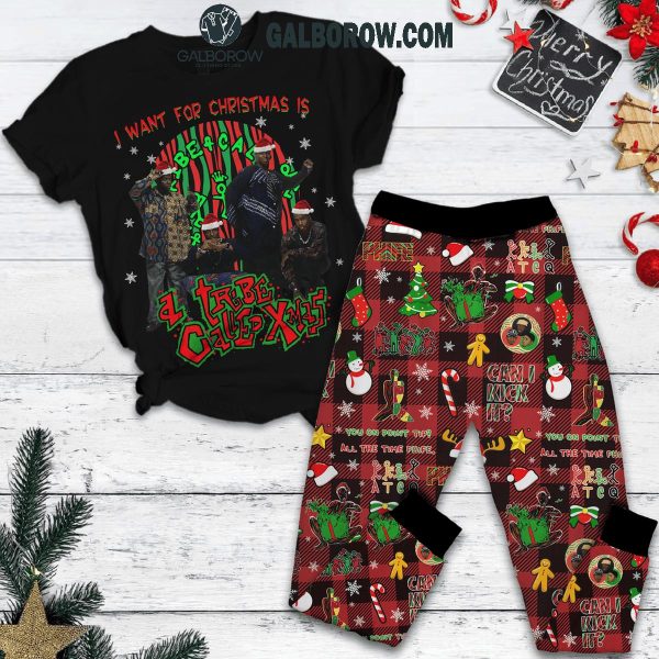 A Tribe A Called Quest Is All I Want For Christmas Holidays Fleece Pajamas Set