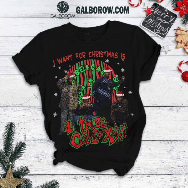 A Tribe A Called Quest Is All I Want For Christmas Holidays Fleece Pajamas Set