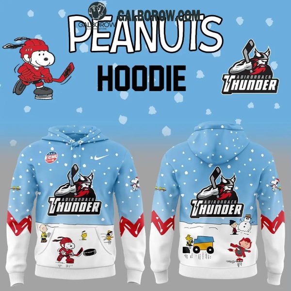 Adirondack Thunder 2024 Winter Snoopy Holidays Peanuts Hoodie T-Shirt