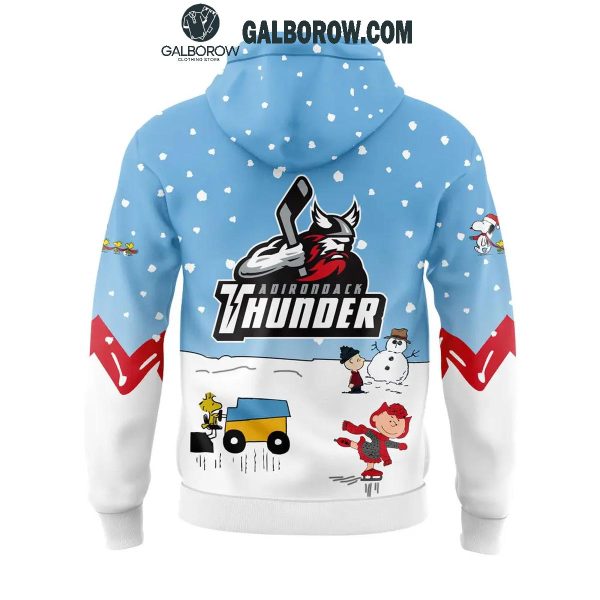 Adirondack Thunder 2024 Winter Snoopy Holidays Peanuts Hoodie T-Shirt