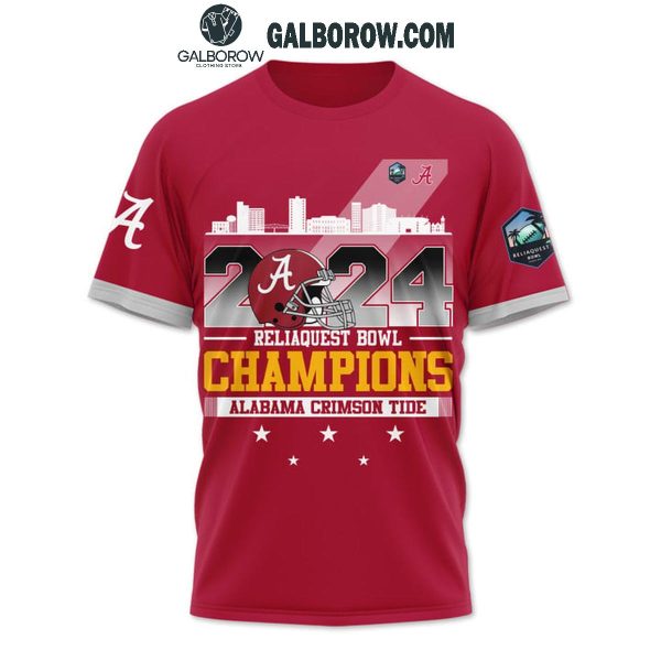 Alabama Crimson Tide Reliaquest Bowl 2024 Skyline Hoodie T-Shirt