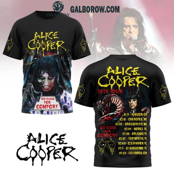 Alice Cooper 2025 Tour Celebration Fan Hoodie T-Shirt