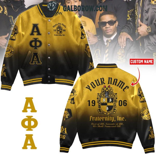 Alpha Phi Alpha 1906 Fraternity Personalized Baseball Jacket