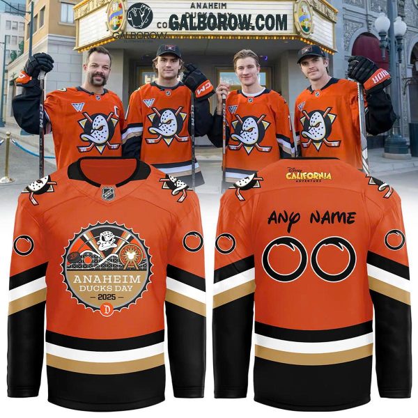 Anaheim Ducks Day Celebration 2025 Personalized Hockey Jersey