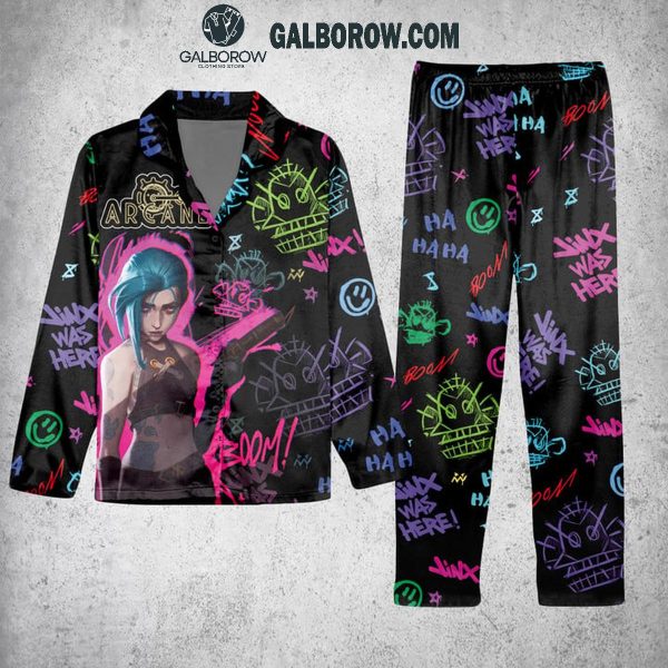 Arcane Boom Powder Jinx Was Here 2024 Polyester Pajamas Set