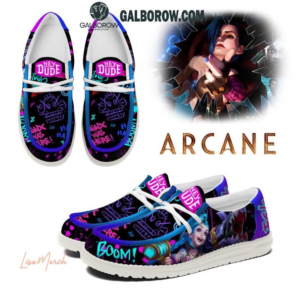 Arcane Jinx Was Here League Of Legends Hey Dude Shoes