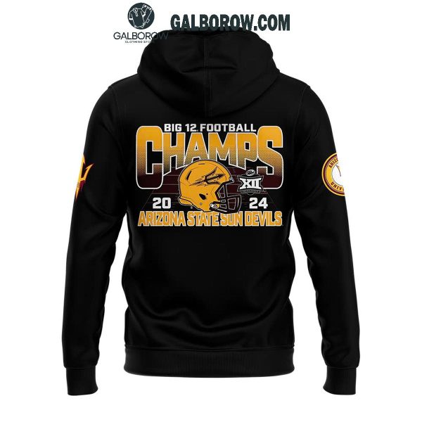 Arizona State Sun Devils 2024 Big12 Conference Champions Cheer Hoodie T-Shirt