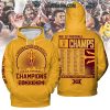 Arizona State Sun Devils Big 12 Football Champions 2024 Red Hoodie T-Shirt