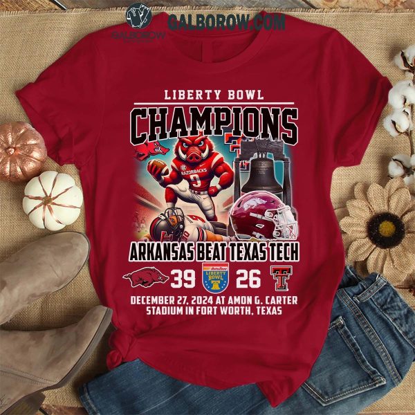 Arkansas Razorbacks Beat Texas Tech Champions 2024 T Shirt