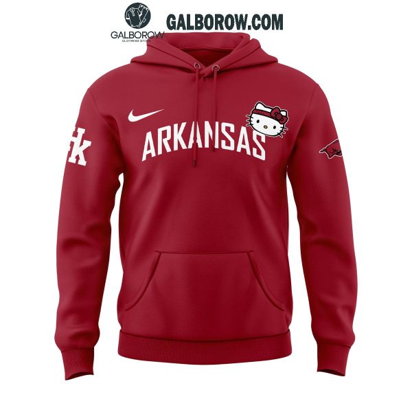 Arkansas Razorbacks Hello Kitty Celebration 50 Years Basketball Hoodie T-Shirt