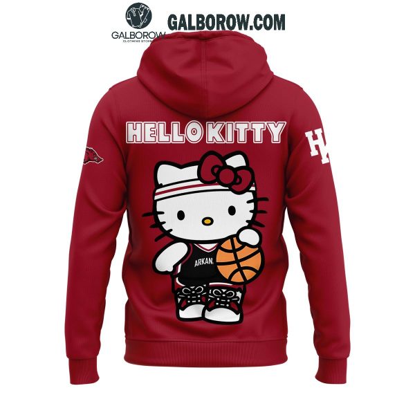 Arkansas Razorbacks Hello Kitty Celebration 50 Years Basketball Hoodie T-Shirt