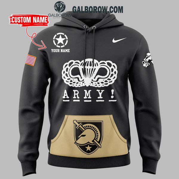 Army Black Knights 2024 AAC Champions Airborne Branches Hoodie T-Shirt