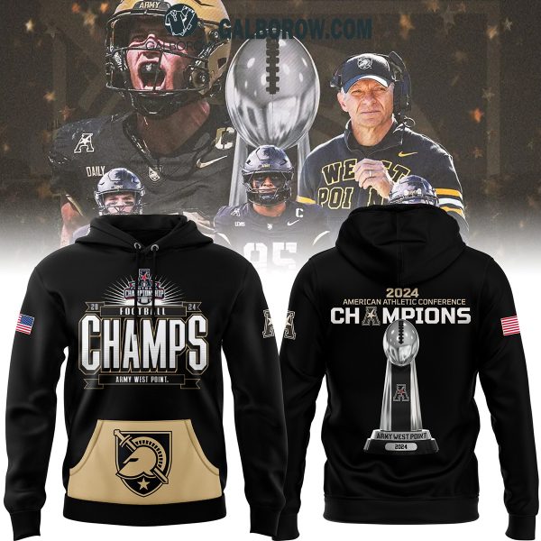 Army Black Knights 2024 American Athletic Conference Champions Hoodie T-Shirt