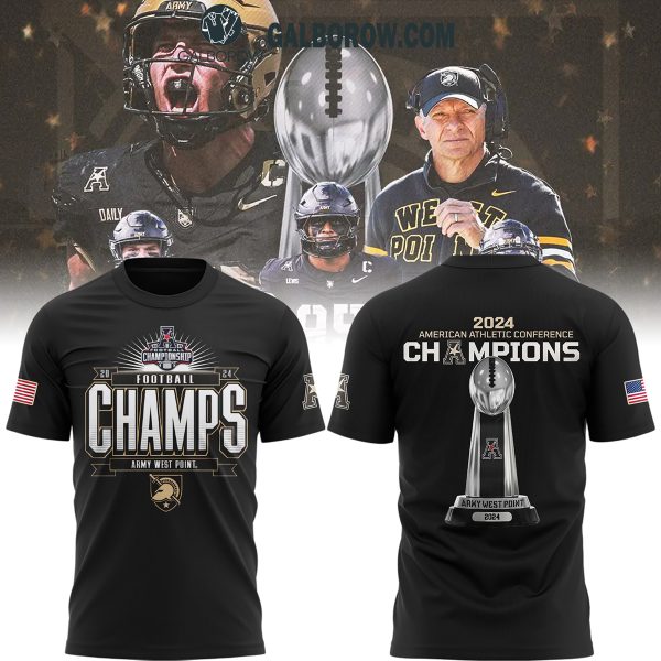 Army Black Knights 2024 American Athletic Conference Champions Hoodie T-Shirt