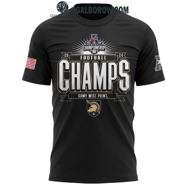 Army Black Knights 2024 American Athletic Conference Champions Hoodie T-Shirt