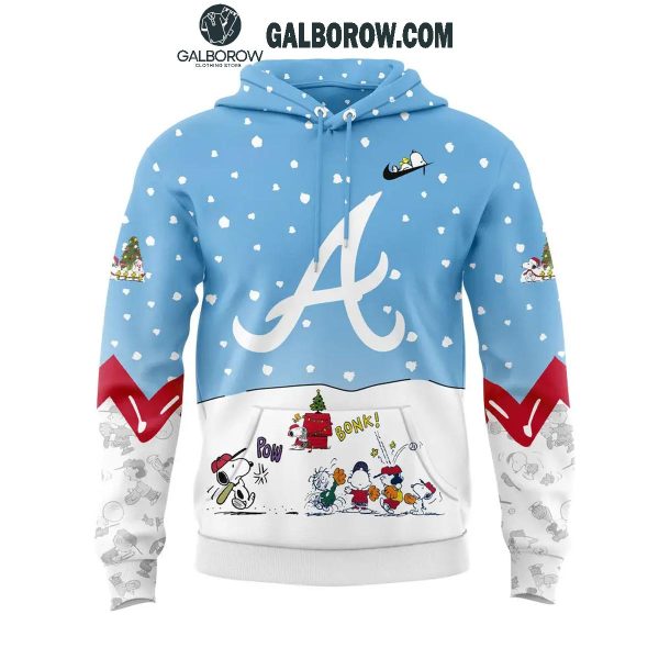 Atlanta Braves 2024 Peanuts Baseball Snoopy Holidays Hoodie T-Shirt