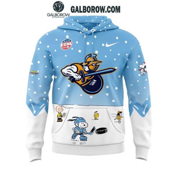 Atlanta Gladiators 2024 Winter Snoopy Holidays Peanuts Hoodie T-Shirt