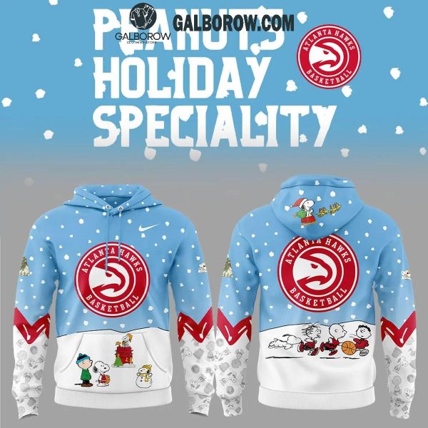 Atlanta Hawks Peanuts Snoopy Christmas Days NBA 2024 Hoodie T-Shirt