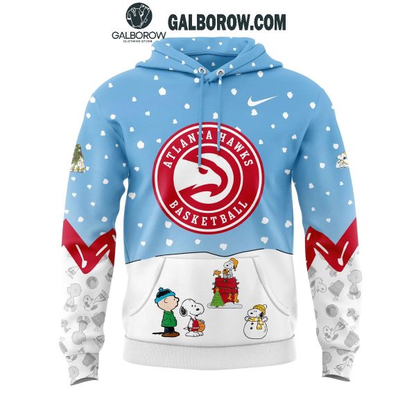 Atlanta Hawks Peanuts Snoopy Christmas Days NBA 2024 Hoodie T-Shirt