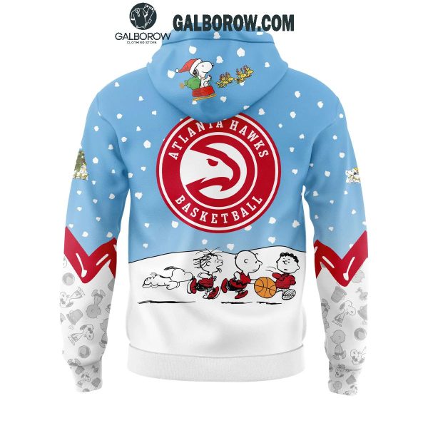 Atlanta Hawks Peanuts Snoopy Christmas Days NBA 2024 Hoodie T-Shirt