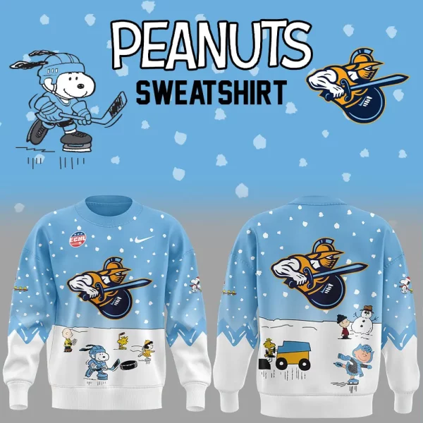 Atlanta Gladiators 2024 Snoopy Cheering Peanuts Winter Hoodie T-Shirt