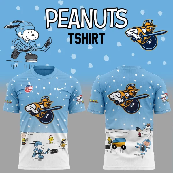 Atlanta Gladiators 2024 Snoopy Cheering Peanuts Winter Hoodie T-Shirt