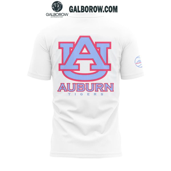 Auburn Tigers Men’s Basketball Full White New Face For 2025 Hoodie T-Shirt