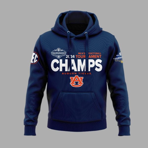 Auburn Tigers Men’s Basketball Champs SEC Tournament 2024 Hoodie T-Shirt