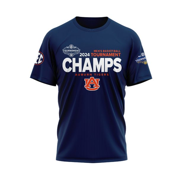 Auburn Tigers Men’s Basketball Champs SEC Tournament 2024 Hoodie T-Shirt